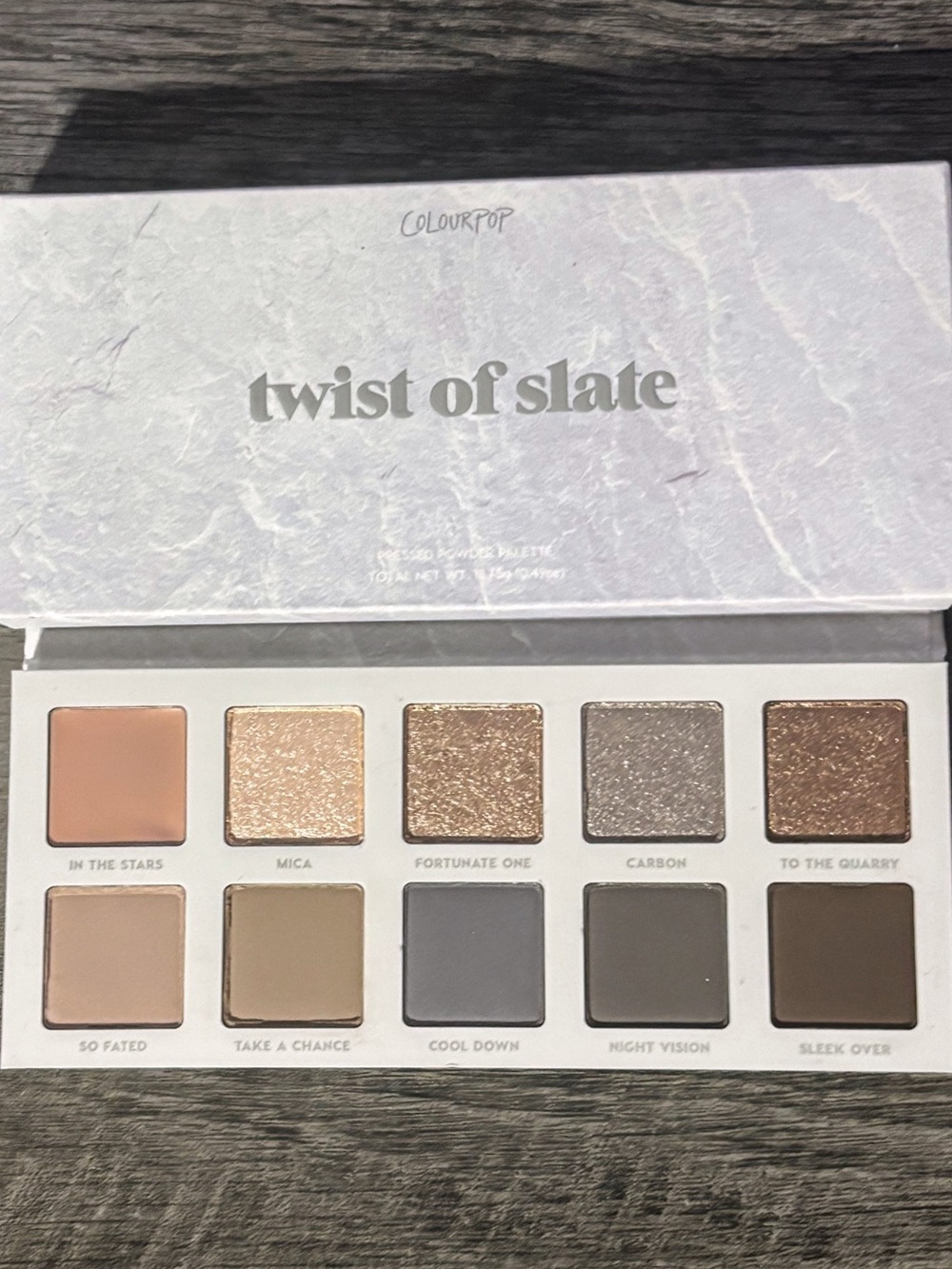 ColourPop TWIST OF SLATE Pressed Powder Eyeshadow Palette NEW